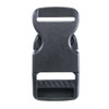 Flat Black Plastic Side-Release Buckle - 1in