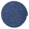 1/4 Inch Twisted Cotton Rope - Navy Glitter