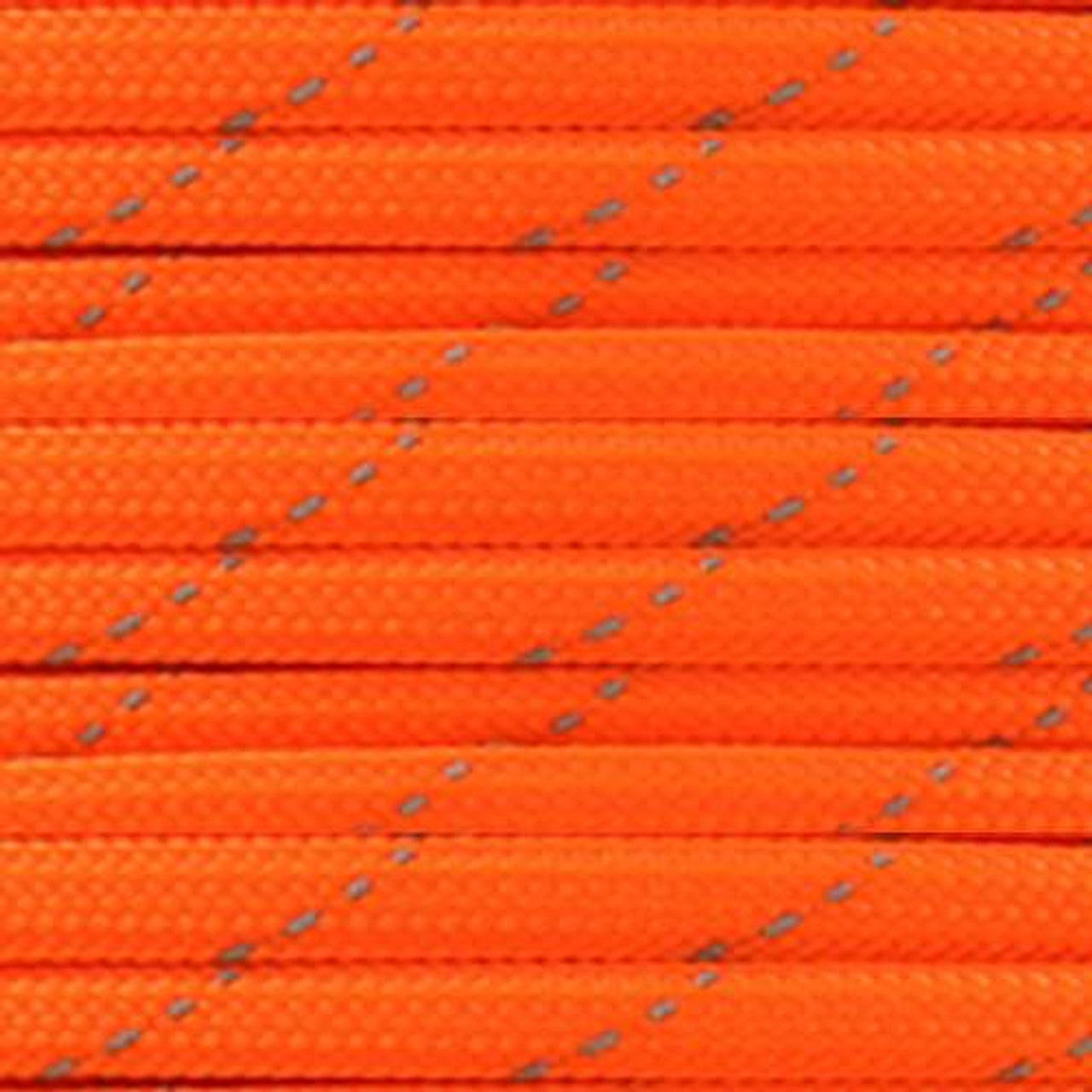 Reflective Neon Orange 550 Paracord (7-Strand) - Spools