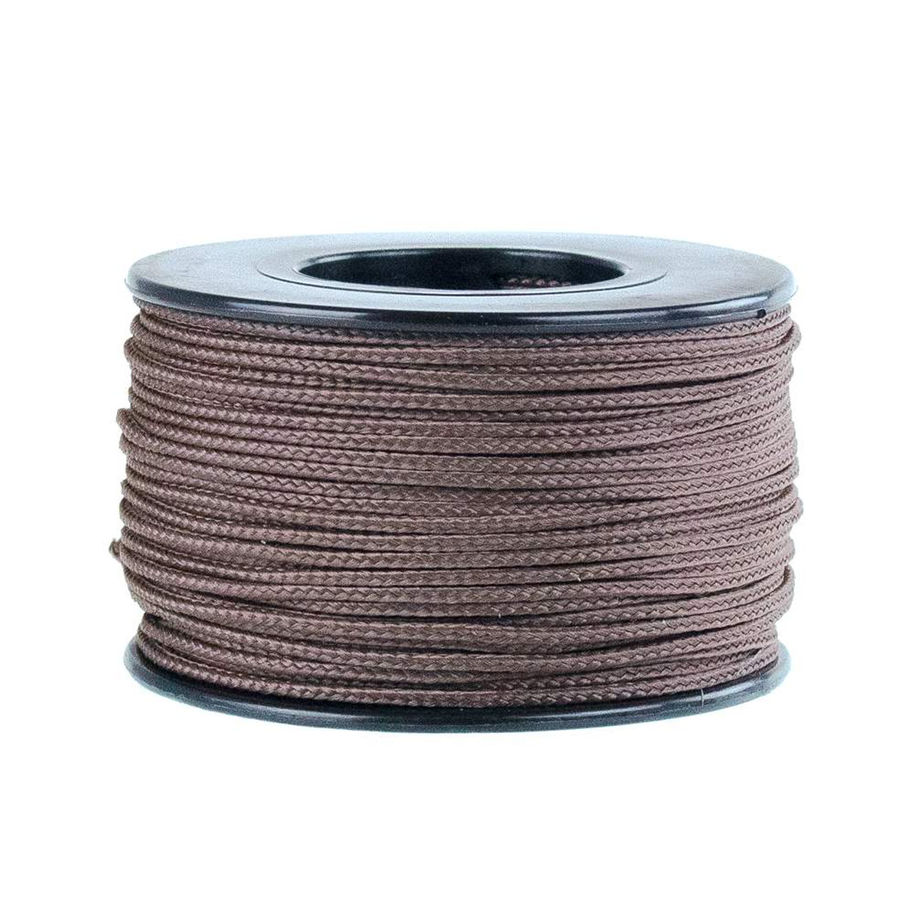 Micro Cord Paracord 1.18mm x 125' Brown by Jig Pro Shop - Made in the USA 