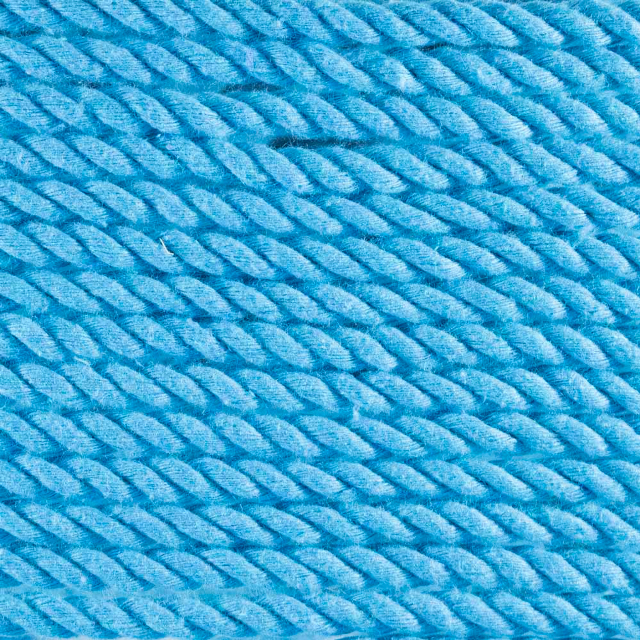 3-Strand Twisted Cotton 1/4 inch Rope - Turquoise