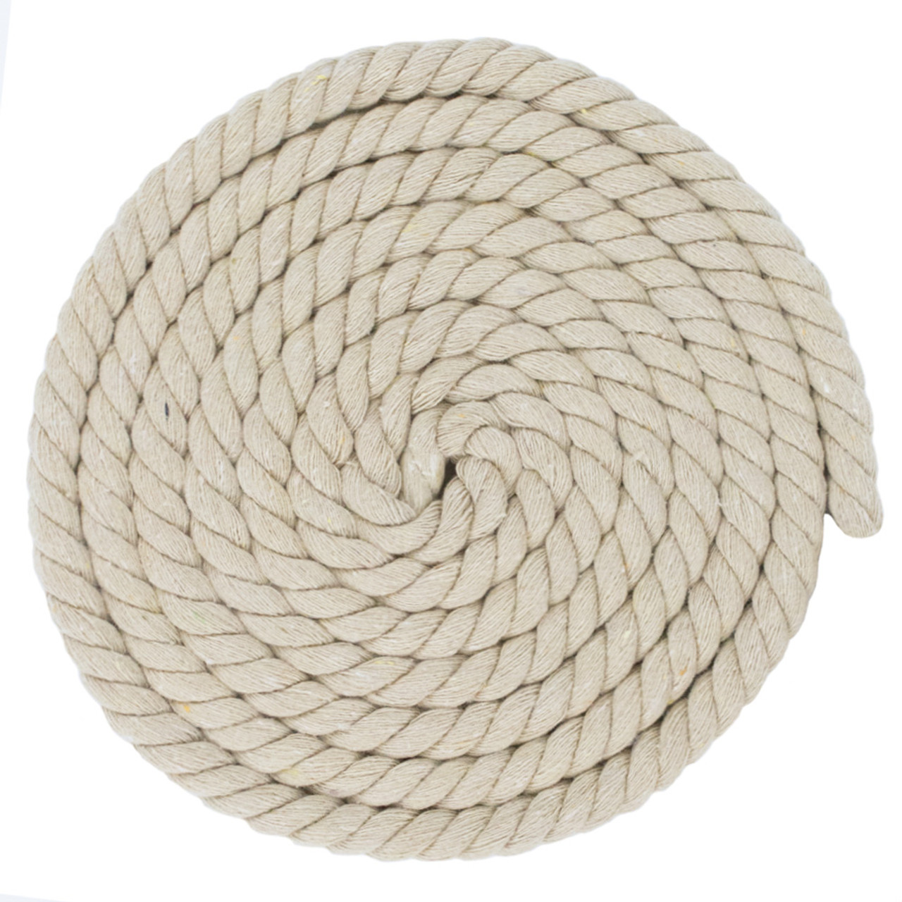 Twisted Cotton Rope - 1/4 Inch Rope in 10, 25, 50, and 100 Feet - Solid  Colors