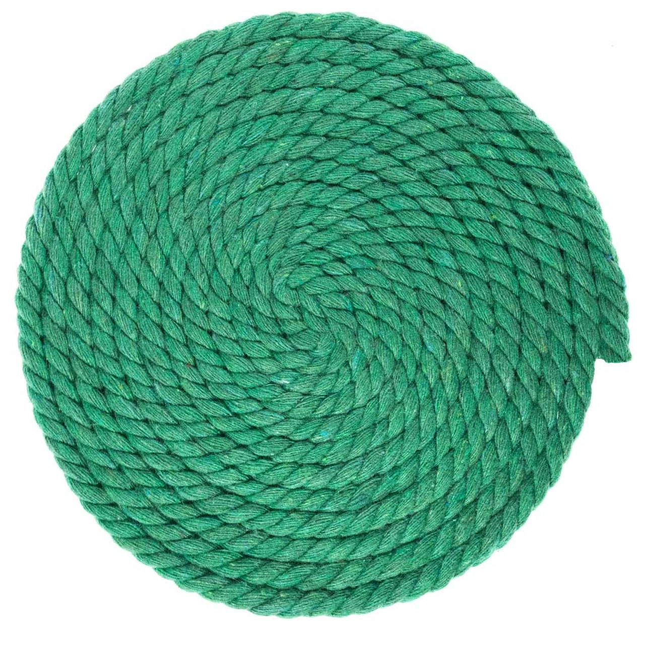 1/4 Inch Twisted Cotton Rope - Grass Green