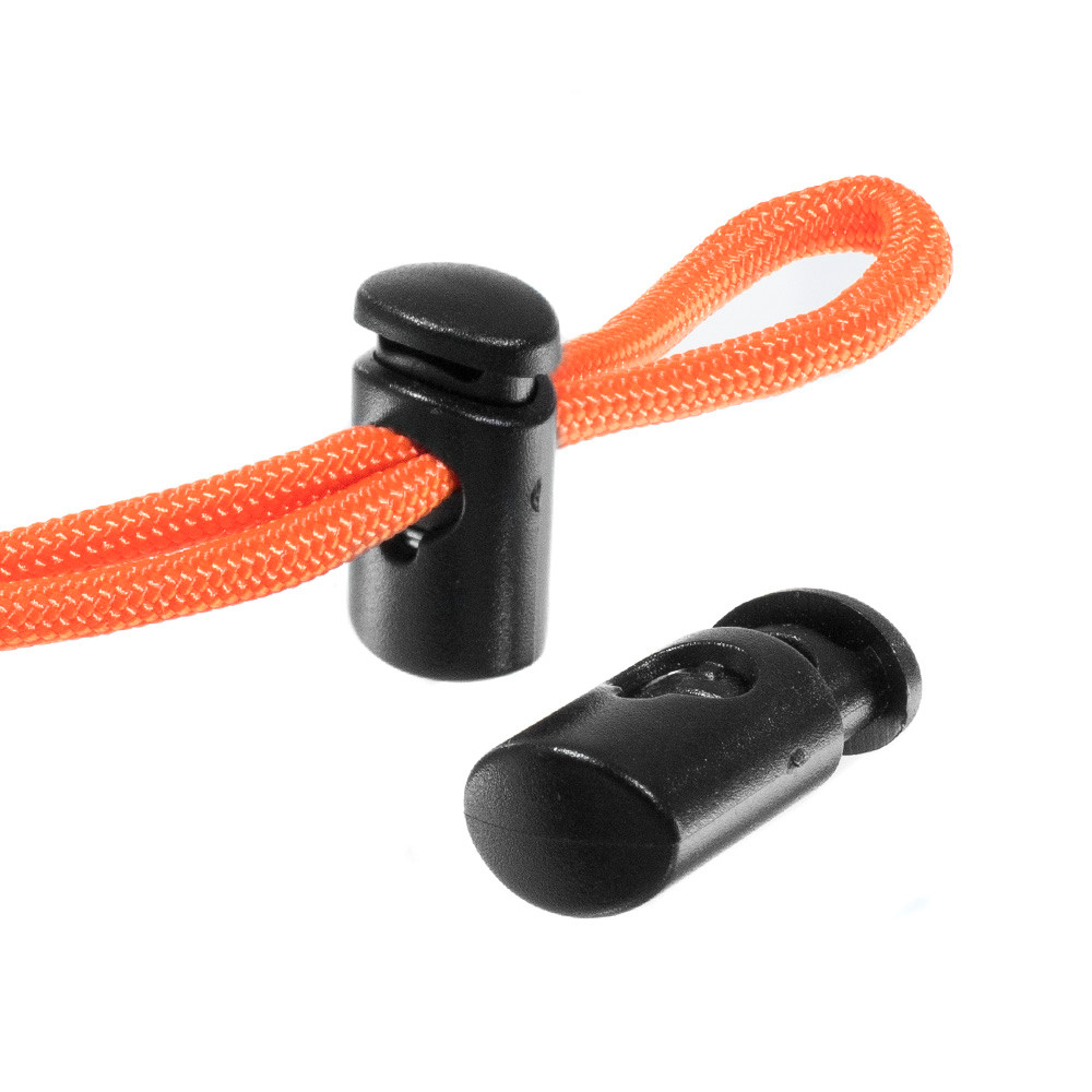 Mini Single Barrel Cord Lock - Black | Outdoor Bunker