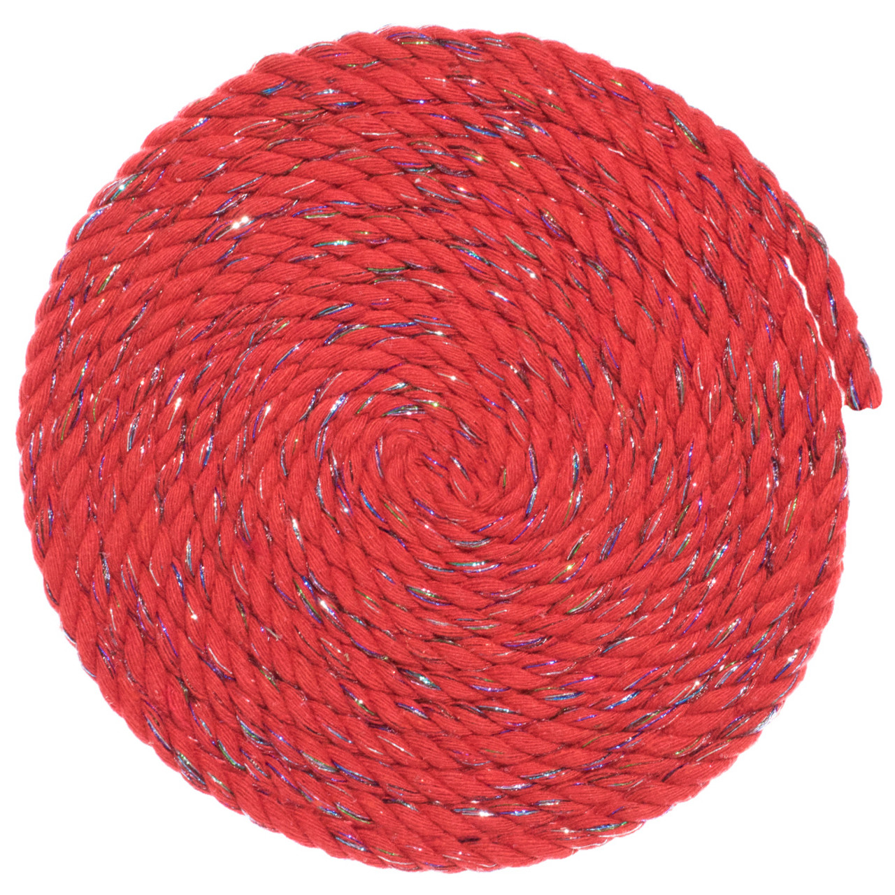 1/4 inch Twisted Cotton Rope - Firecracker