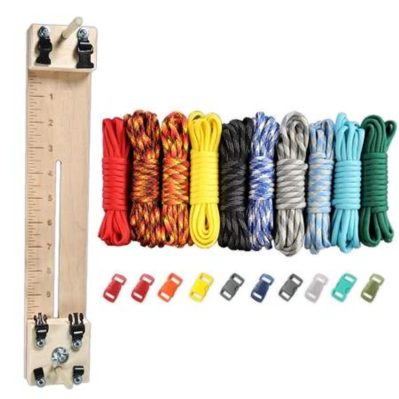 Paracord Combo Crafting Kit with a 10 Pocket Pro Jig - Elements