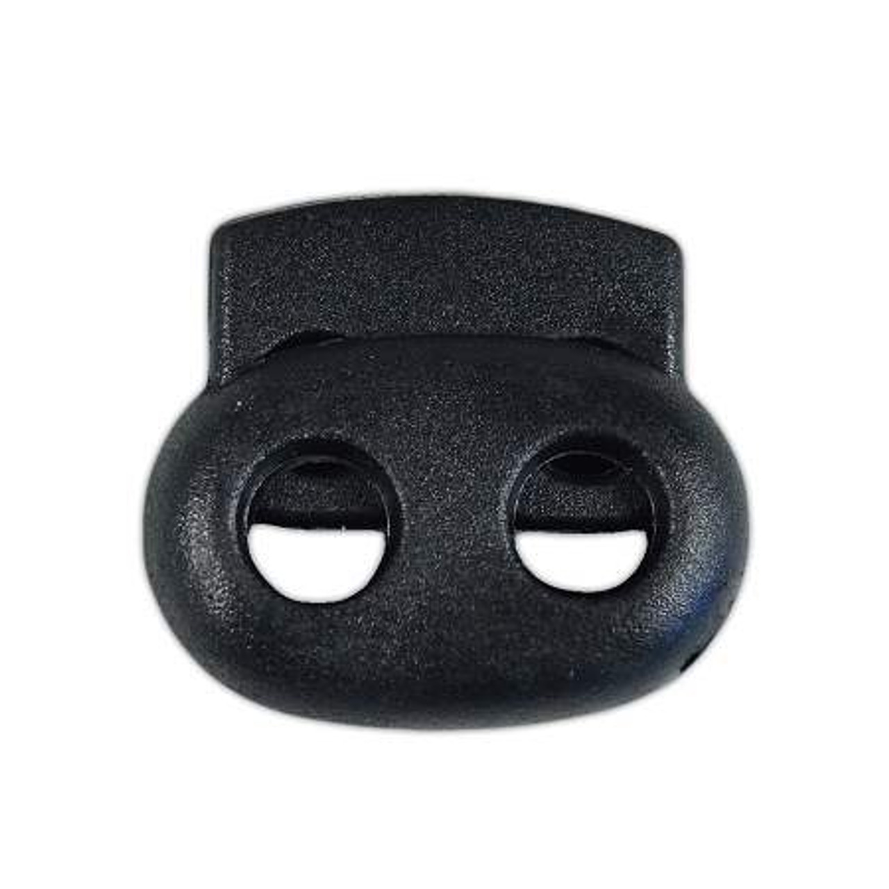 2-Hole Bean Cord Lock - Black