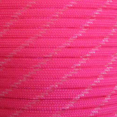 White Para-Glow Paracord Para Glow Series Glow in the Dark Nylon Type 3 550  Cord