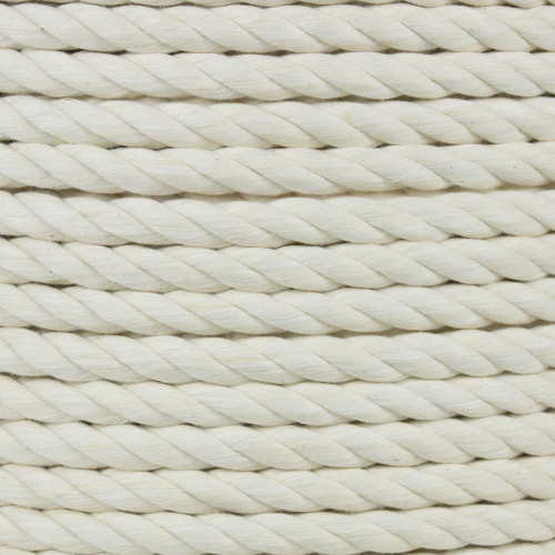 Three Strand Twisted White Nylon Rope - Multiple Sizes
