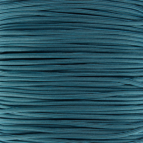 Neon Turquoise and Black Stripes 550 Paracord (7-Strand) - Spools
