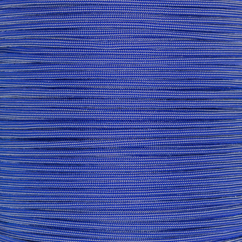 Electric Blue w/ Silver Gray Stripes 550 Paracord (7-Strand) - Spools