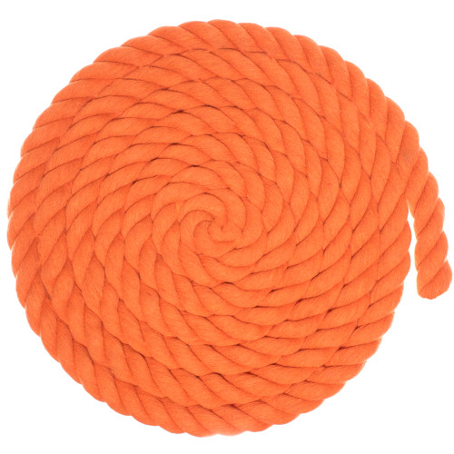 1 inch Twisted Cotton Rope - Orange