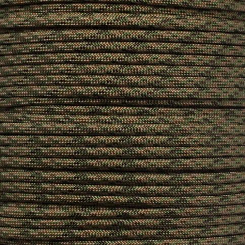 Paracord 550 Kit - Five Colors (Olive Drab, ACU, Woodland Camo, Desert  Camo, & Black) 100 Feet Total w/10 3/8 Black Side Release Buckles & (5)  32mm