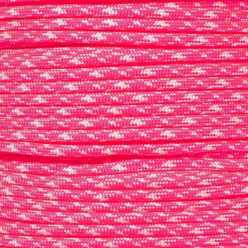 Neon Pink Zebra 550  7-Strand Commercial Grade Paracord