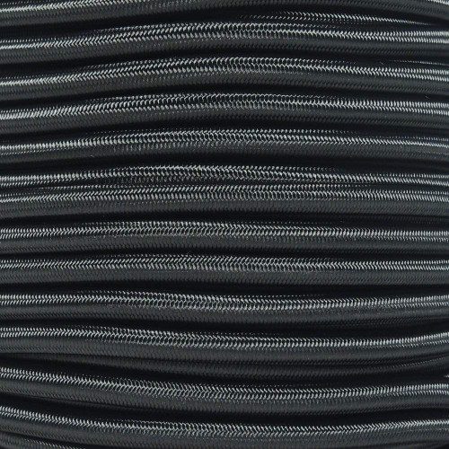 Black - 1/16 Elastic Cord