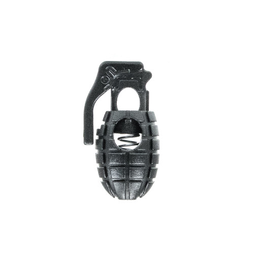 Single Hole Grenade Cord Lock - Black Single Hole Grenade Cord Lock - Black