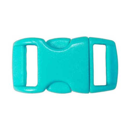 Contoured Side-Release Buckle - 3/8" - Turquoise