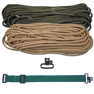 1/4 Nylon Paramax Rope Tan 380 Made in the USA Nylon/Nylon (100 FT.)