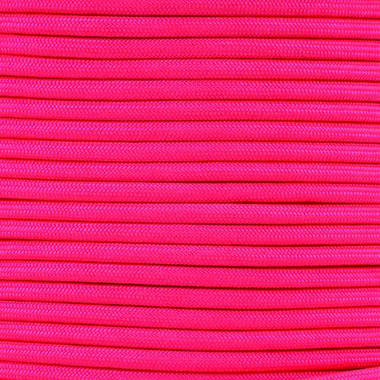 Neon Pink 1/4in ParaMax Paracord 1200 lb Tensile Strength