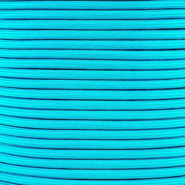 Neon Turquoise 1/4in ParaMax Paracord 1200 lb Tensile Strength