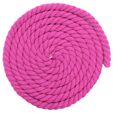 1/2 Inch Twisted Cotton Rope - Rose Red | Outdoor Bunker