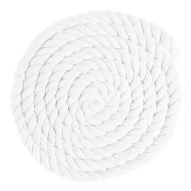 One Inch White Rope 1 inch Twisted Cotton Rope - White | Outdoor Bunker