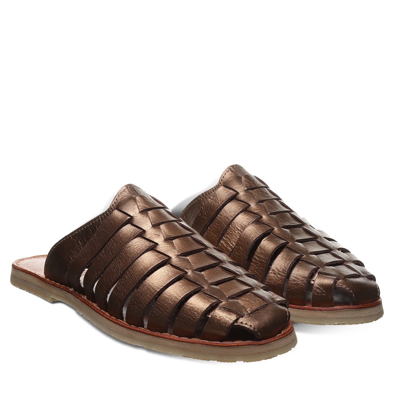 Alaia Metallic Bronze Leather Bombe Ankle Strap Sandals Size 39 For Sale at  1stDibs | alaia shoes