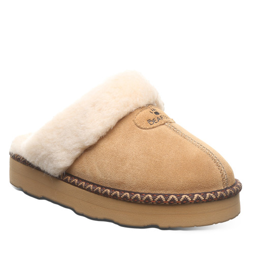 【LODI】ストーンパーツ付きミュール Loki Platform Lo Deco Iced Coffee Solid - BEARPAW