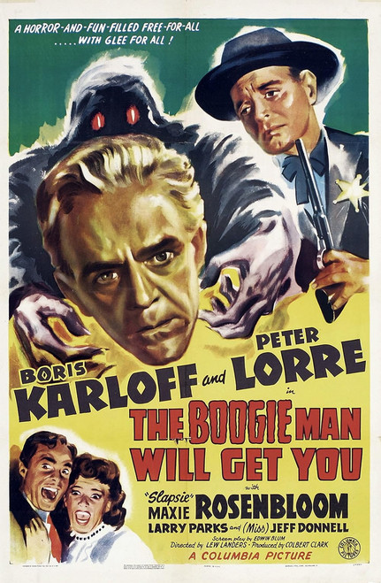 The Boogie Man Will Get You (1942) - Boris Karloff Colorized