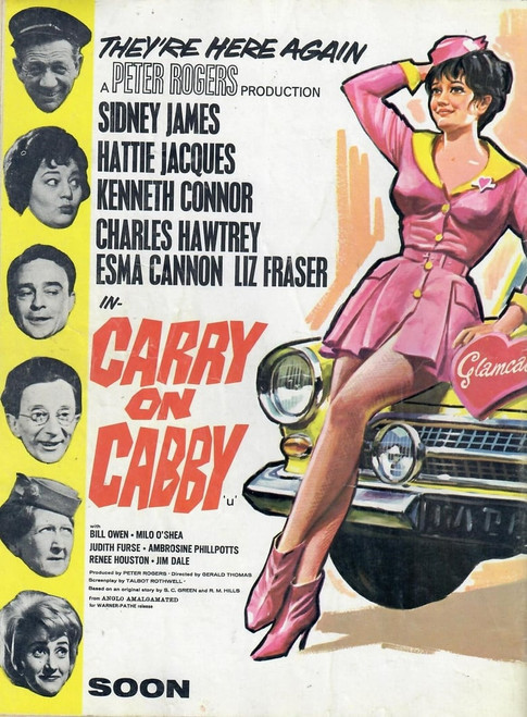 Carry On Cabby (1963) - Sidney James Colorized