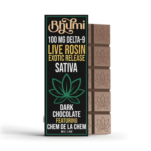 Sativa Live Rosin Exotic Release Dark Chocolate Bar 10-Pack (Delta 9)