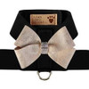  Susan Lanci Black Tinkie Harness with Champagne Glitzerati Nouveau Bow 