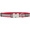 Red Dingo Houndstooth "Fang It"  Buckle Bone Collar 