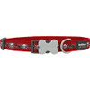 Red Dingo Skull And Roses Buckle Bone Collar 