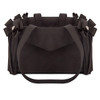 Susan Lanci Black Double Nouveau Bow Luxury Carrier with Fringe