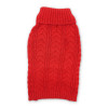 Dogo Red Cable Turtleneck Sweater