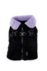  NYD Lavender Plush Collar / Black Faux Suede Step In Jacket Harness 