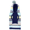 The Worthy Dog Blue Fairisle Hoodie 