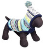 The Worthy Dog Blue Fairisle Hoodie 