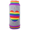 The Worthy Dog Rainbow Heart Turtleneck Sweater 