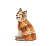 Chilly Dog Rust Plaid  Wool Blanket Dog Coat 
