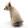 Dogo Beige Cable Turtleneck Sweater 