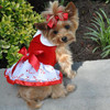Doggie Design Holiday Candy Cane Harness Dress 