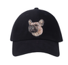 French Bulldog Soft Cotton Black Baseball Cap 