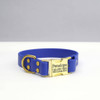 Waterproof Leather Alternative Dog Collar with Engraved Buckle Option -Mimi Green