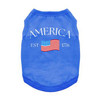 America Dog Shirt - Blue