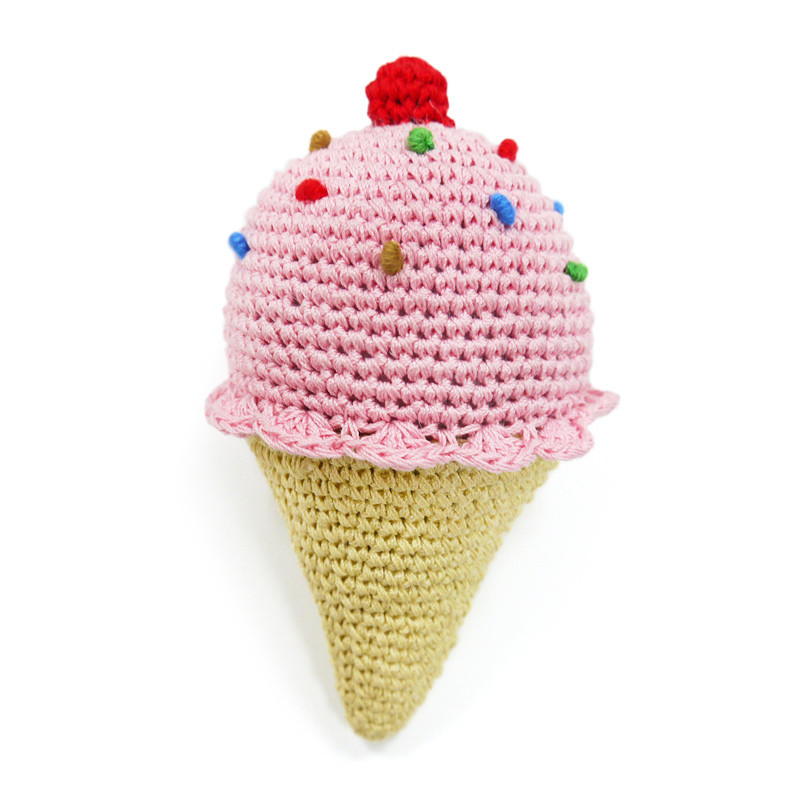 Crochet Ice Cream Cone Toy