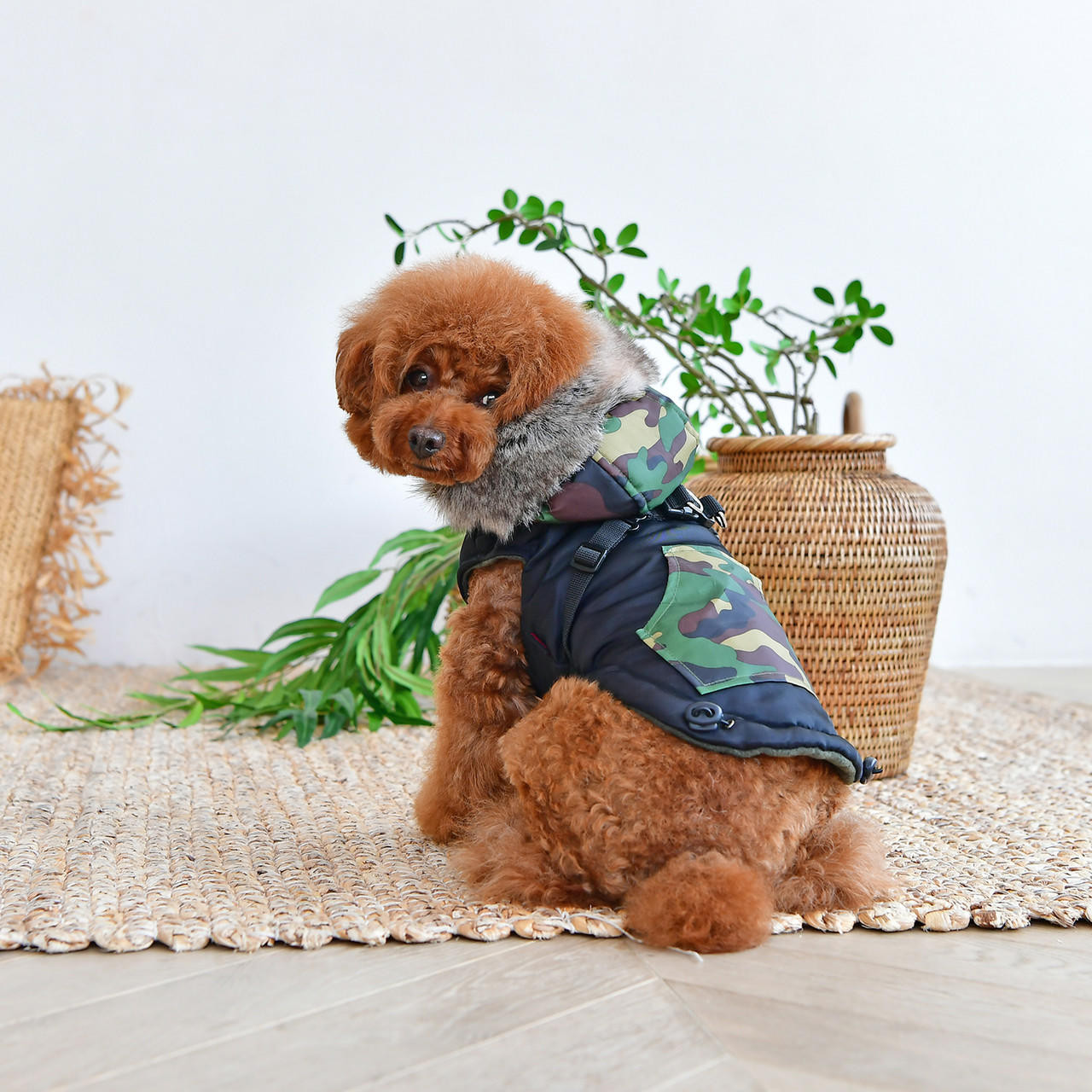  Puppia Orson Coat With Built In Harness 