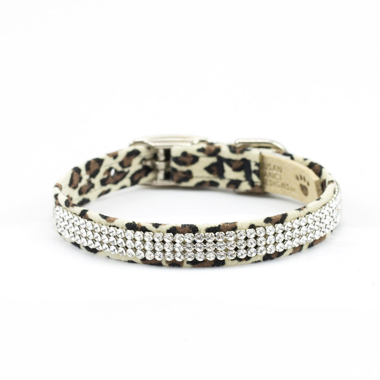  Susan Lanci Cheetah Couture 3 Row Giltmore Collar 