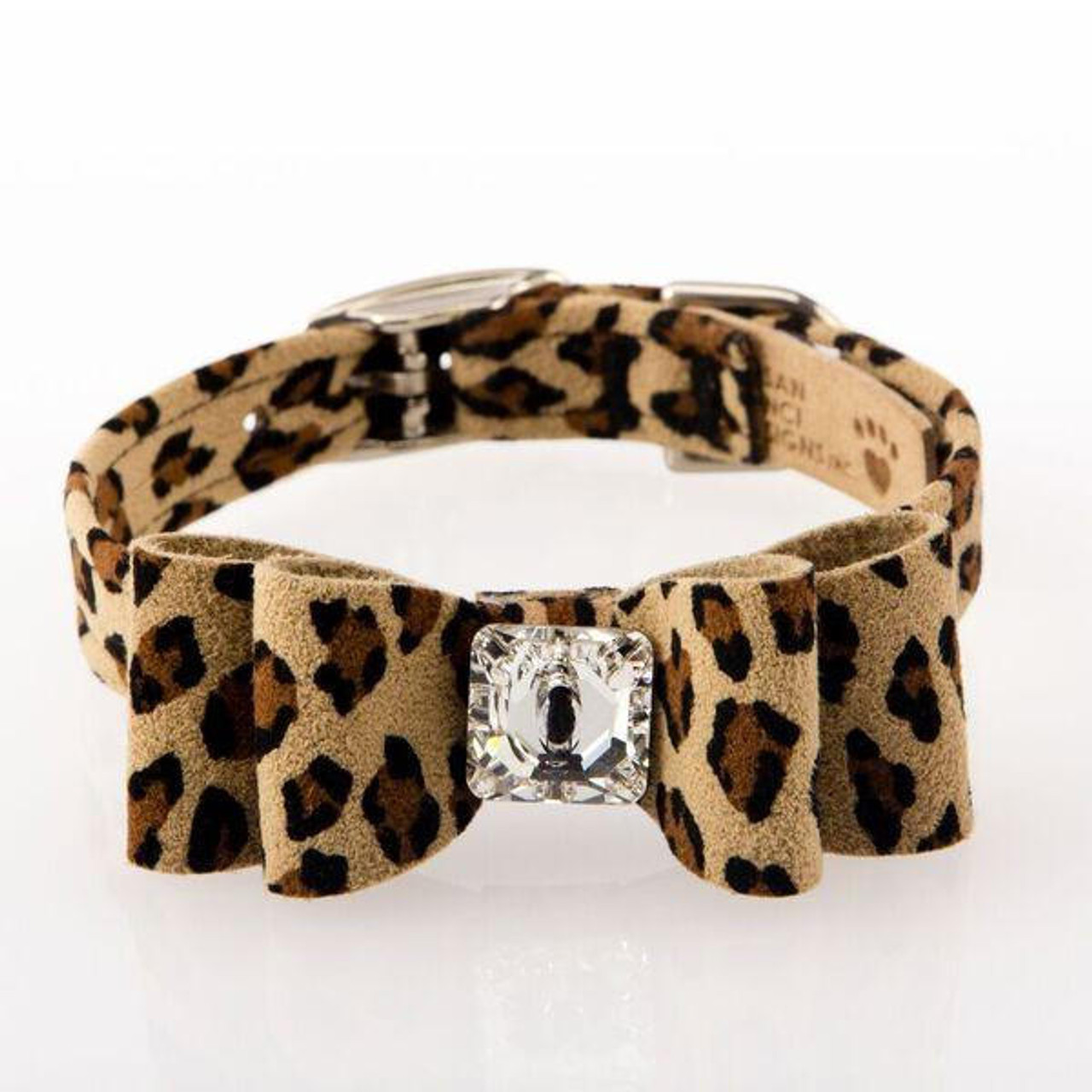  Susan Lanci Cheetah Couture Big Bow Collar 